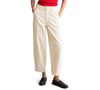 Chinohose MARC O'POLO DENIM "aus Organic-Cotton-Lyocell-Twill", Damen, Gr. S, Normalgrößen, creamy weiß, Twill, Obermaterial: 81% Baumwolle, 18% Lyocell, 1% Elasthan; Futter: 100% Baumwolle, unifarben