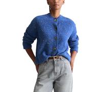 Marc OߴPolo Denim Damen Cardigan mit Bouclé-Struktur Relaxed Fit, Blau (Pale Cobalt), L