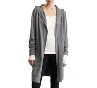 Marc O'Polo Denim Damen Cardigan mit Kapuze lang, Grau (Dark Shadow Melange), XS