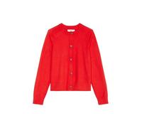 Marc O'Polo Denim Damen Cardigan Strickjacke mit Rundhalsausschnitt, Rot (Vermillion Red), XS