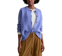 Cardigan MARC O'POLO DENIM "aus kuscheligem Schurwolle-Alpaka-Mix", Damen, Gr. XL, cloudy sky melange, Obermaterial: 60% Schurwolle, 16% Polyamid, 12% Polyacryl, 12% Alpaka, unifarben, relaxed fit, Ru