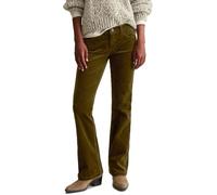 Marc OߴPolo Denim Damen Cordhose mit Stretch-Anteil Bootcut Fit, Grün (Burnished Logs), W31/L32