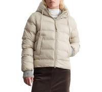 Marc O'Polo Denim Damen Daunenjacke mit Kapuze wasserabweisend, Beige (Pure Cashmere), XL