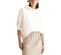 Marc OߴPolo Denim Damen Hoodie mit gefütterter Kapuze Regular Fit, Weiß (Silky White), L