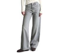 Weite Jeans MARC O'POLO DENIM "aus Bio-Baumwolle ohne Stretch", Damen, Gr. 30, Länge 32, light grau, Obermaterial: 100% Baumwolle, unifarben, normal, Jeans (23380230-30) light grau