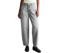 Marc O'Polo Denim Barrel Leg Jeans aus reiner Baumwolle Modell 'STINE CROPPED' in Hellgrau, Größe 29/32