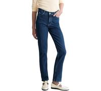 Regular-fit-Jeans MARC O'POLO DENIM "aus weichem Organic-Cotton-Lyocell-Stretch", Damen, Gr. 26, Länge 30, dunkelblau, Obermaterial: 60% Baumwolle, 39% Lyocell, 1% Elasthan, unifarben, regular fit nor