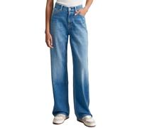 Marc OߴPolo Denim Damen Jeanshose mit Stretch-Anteil Wide Leg, Blau (Medium Blue Multi 40), W26/L30