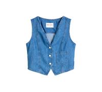 Marc O'Polo Denim Damen Jeansweste aus Bio-Baumwolle, Lyocell und Leinen, blue, Gr. L