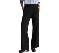 Chinohose MARC O'POLO DENIM "aus fließendem Modal-Mix", Damen, Gr. L, Normalgrößen, schwarz, Obermaterial: 49% Polyester, 46% Modal, 5% Elasthan, unifarben, Casual, regular fit normal, Hosen (25488053