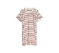 Marc OߴPolo Denim Damen Jerseykleid aus Bio-Baumwolle gestreift, Mehrfarbig (Dark Red Multi 01), XL