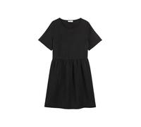 Marc O'Polo Denim Damen Kleid mit Rundhalsausschnitt Kurzarm, Schwarz (Black), L