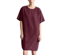 Minikleid MARC O'POLO DENIM "aus LENZING™ Lyocell", Damen, Gr. XS, Normalgrößen, merlot rot, Obermaterial: 100% Lyocell, unifarben, regular fit kurz, Rundhals, normaler Saum, Kleider Minikleid (411459