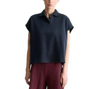 Marc OߴPolo Denim Damen Kurzarm-Poloshirt aus Baumwolle Wide Fit, Blau (Blue Depths), XL