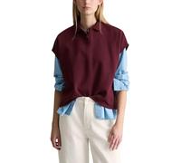 Marc OߴPolo Denim Damen Kurzarm-Poloshirt aus Baumwolle Wide Fit, Rot (Merlot Red), XL