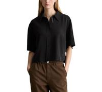Marc OߴPolo Denim Damen Kurzarmbluse Cropped Relaxed Fit, Schwarz (Black), S