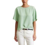 Marc O'Polo Denim Damen Kurzarmbluse mit Rundhalsausschnitt Cropped, Grün (Mint Mist), M