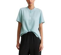 Marc OߴPolo Denim Damen Kurzarmbluse mit Stehkragen Regular Fit, Blau (Blue Fog), S