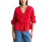 Marc O'Polo DENIM Slim Fit Langarmbluse aus reiner Baumwolle in Rot, Größe XL