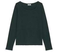 Marc O'Polo Denim Damen Langarmshirt aus Bio-Baumwolle Basic, Lila (Midnight Flora), XXS