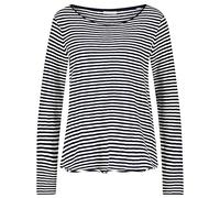 Marc O'Polo Denim Damen 52493 Longsleeve aus Bio-Baumwolle, Langarmshirt mit Rundhalsausschnitt, Marine, XS