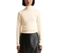 Marc OߴPolo Denim Damen Langarmshirt aus Bio-Baumwolle mit Rollkragen, Weiß (White Blush), M