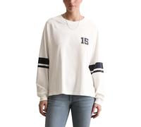 Marc O'Polo Denim Loose Fit Langarmshirt aus reiner Baumwolle in Offwhite, Größe S