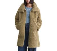 Marc O'Polo Denim Damen Mantel Teddymantel kuschelig, Braun (Soft Brown), L