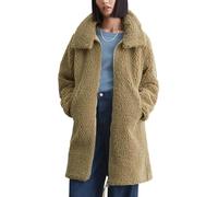 Marc O'Polo Denim Damen Mantel Teddymantel kuschelig, Braun (Soft Brown), XXL
