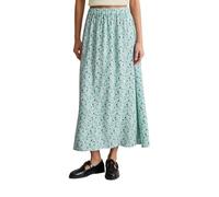 Marc O'Polo Denim Damen Midirock mit floralem Print A-Shape, Mehrfarbig (Light Blue Multi 05), S
