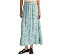 Marc O'Polo Denim Damen Midirock mit floralem Print A-Shape, Mehrfarbig (Light Blue Multi 05), XXL