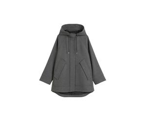 Marc O'Polo Denim Damen Parka aus Wollmix, anthrazit, Gr. XL