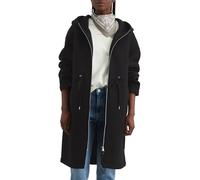 Marc O'Polo Denim Damen Parka mit Kapuze knielang, Schwarz (Black), L