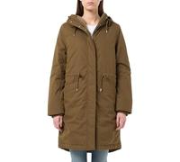 Marc O'Polo Denim Damen Parka mit Kapuze Relaxed Fit, Grün (Dark Earth), XL