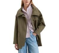 Marc O'Polo Denim Damen Parka mit Stehkragen oversized, Grün (Dark Wood), S