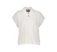 Poloshirt MARC O'POLO DENIM, Damen, Gr. M, weiß (silky weiß), Frottee, Obermaterial: 100% Baumwolle, casual, loose fit, Kurzarm, Shirts, aus Frottee, locker geschnitten (77182815-M) silky weiß