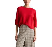 Marc OߴPolo Denim Damen Pullover mit Rundhalsausschnitt Relaxed Fit, Rot (Carmine Red), S