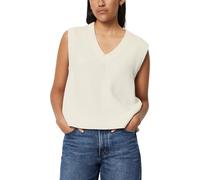 Marc O'Polo Denim Damen Pullunder aus Bio-Baumwolle ärmellos, Weiß (Scandinavian White), XXS