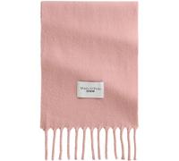 Wollschal MARC O'POLO DENIM "mit langen Fransen", Damen, rosa (rose powder), Obermaterial: 100% Wolle (Schafwolle), unifarben, Modetücher (93503250-0) rose powder