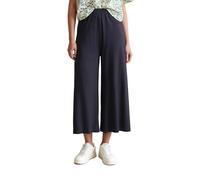 Jerseyhose MARC O'POLO DENIM "aus LENZING™ ECOVERO™", Damen, Gr. XS, Normalgrößen, blau (blau depths), Obermaterial: 97% Viskose, 3% Elasthan, unifarben, casual, loose fit, Hosen (18903753-XS) blau de