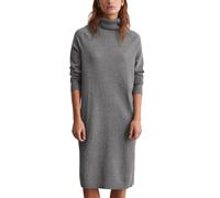 Marc O'Polo Denim Damen Strickkleid mit Rollkragen Relaxed Fit, Grau (Dark Shadow Melange), L