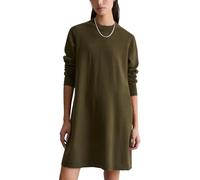 Marc OߴPolo Denim Damen Strickkleid mit Rundhalsausschnitt Knielang, Grün (Dark Green Melange 02), L