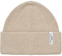 Marc OߴPolo Denim Damen Strickmütze aus Bio-Baumwolle mit Logo, Beige (Sand Melange), One Size