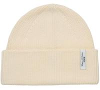 Marc OߴPolo Denim Damen Strickmütze aus Bio-Baumwolle mit Logo, Weiß (White Blush), One Size