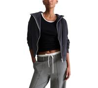 Sweatjacke MARC O'POLO DENIM "aus Organic Cotton", Damen, Gr. XS, blau depths, Obermaterial: 100% Baumwolle, unifarben, relaxed fit, Bündchen, Sweatjacken Sweatjacke (39603212-XS) blau depths