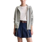 Marc OߴPolo Denim Damen Sweatjacke mit Kapuze Regular Fit, Grau (Stone Melange), XXL