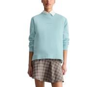 Sweatshirt MARC O'POLO DENIM "aus Organic Cotton", Damen, Gr. L, blau fog, Obermaterial: 100% Baumwolle, unifarben, relaxed fit, Rundhals, Bündchen, Sweatshirts Sweatshirt (39369663-L) blau fog