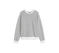 Marc OߴPolo Denim Damen Sweatshirt gestreift Oversize Fit, Mehrfarbig (Dark Blue Multi 02), M