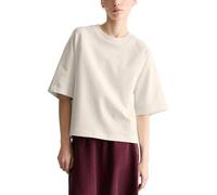 Sweatshirt MARC O'POLO DENIM "aus reinem Organic Cotton", Damen, Gr. L, silky weiß, Obermaterial: 100% Baumwolle, unifarben, relaxed fit, Rundhals, normaler Saum, Sweatshirts Sweatshirt (21058353-L) s
