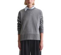 Sweatshirt MARC O'POLO DENIM "aus Organic Cotton-Mix", Damen, Gr. XS, asphalt melange, Obermaterial: 90% Baumwolle, 10% Polyester, unifarben, relaxed fit, Rundhals, Bündchen, Sweatshirts Sweatshirt (6